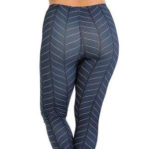 Blue Creamy Soft Plus Size Leggings Fit Size 14 - 22